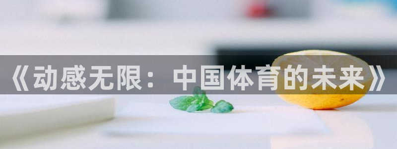 MK体育官网下载招商：《动感无限：中国体育的未来》
